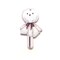 1, 4 or 20 Pieces: Halloween Ghost Lollipop Pendant - Double Sided